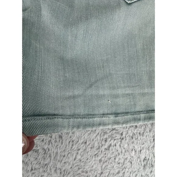 True Religion Womens Green Denim Shorts Sz 26 Cotton/Elastane NWT Made in Italy - Picture 13 of 16